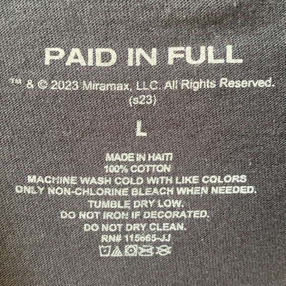 Ace Boogie Paid In Full Graphic T-Shirt - Size Large - NWT - Picture 3 of 3